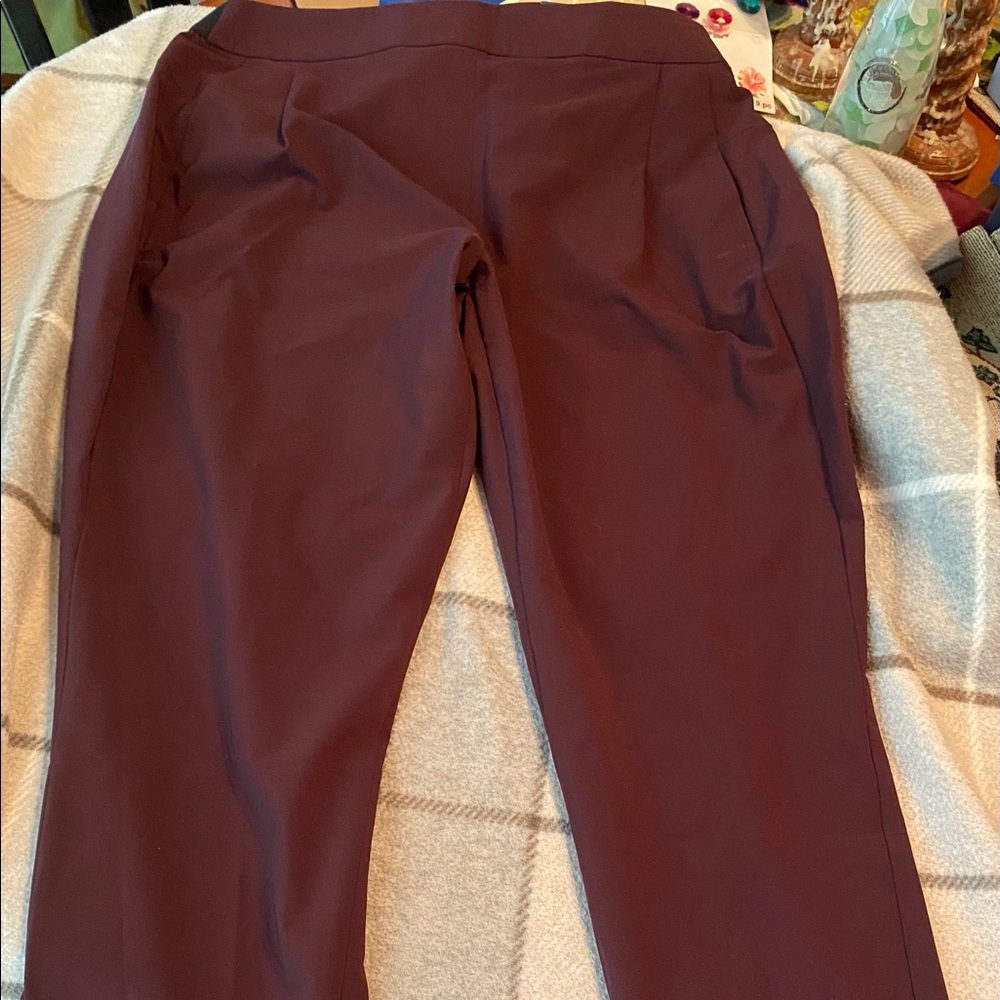 NWT Apt 9 Mid Rise Ankle-Length Stretch Pants (M)